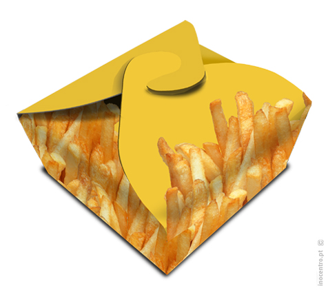Boîte à frites Inomalmequer 12x12x5cm