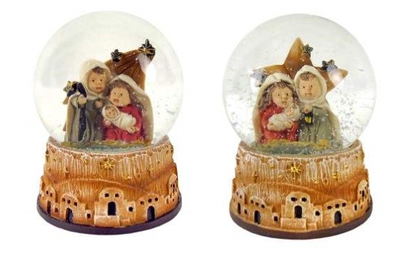 Globe terrestre avec de l’eau 9x6,5cm