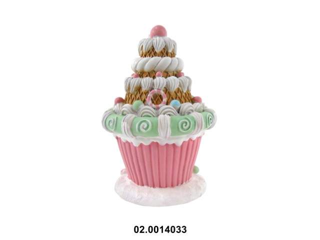 Gâteau de Noël coloré marfinite 12x20cm
