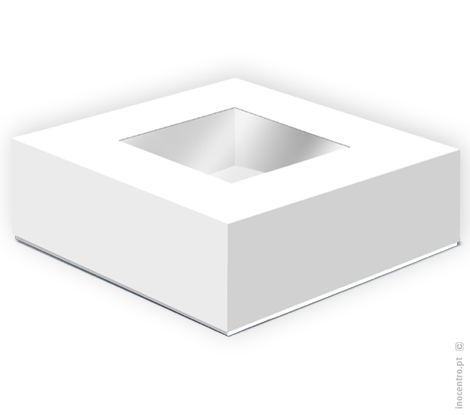 Boîte avec fenêtre 20x20x7.5cm Pack.25
