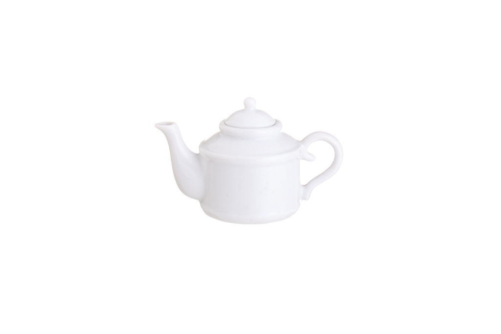 Mini théière en porcelaine avec couvercle 7x12x7.5cm