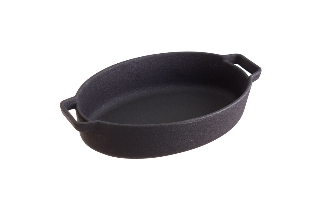 Plaque de cuisson ovale en porcelaine, antiadhésive, PR 29.3x17.8