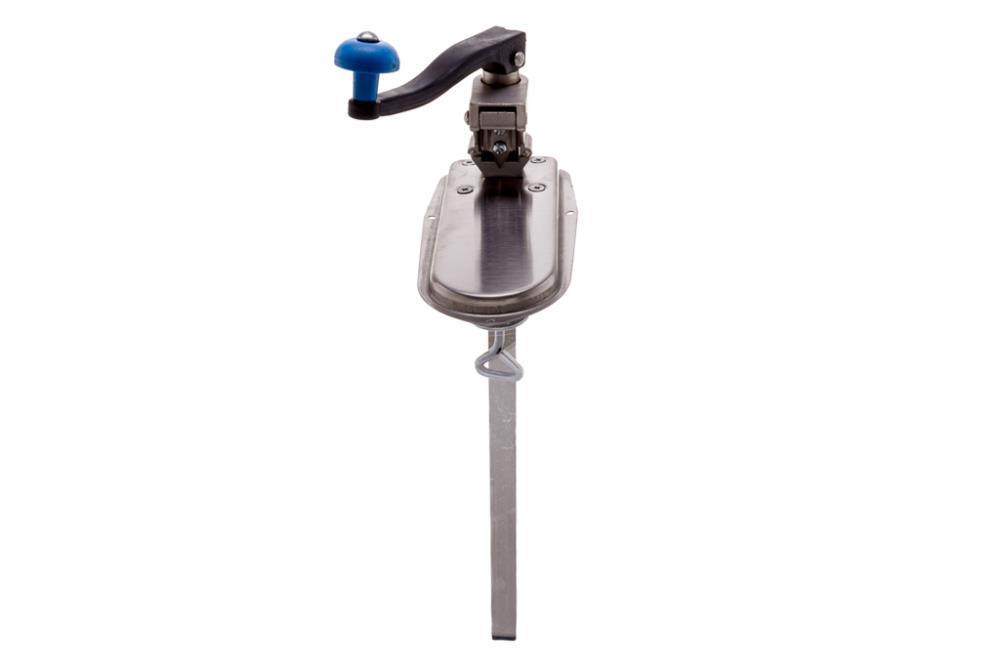 Ouvre-boîte de comptoir de 59 cm avec base en acier inoxydable