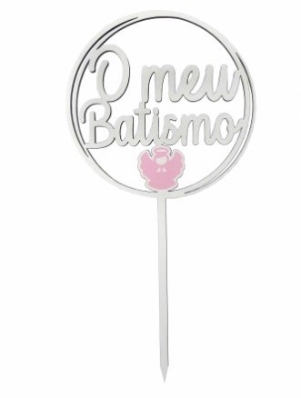 Madère Mon Baptême Topper (19CM)