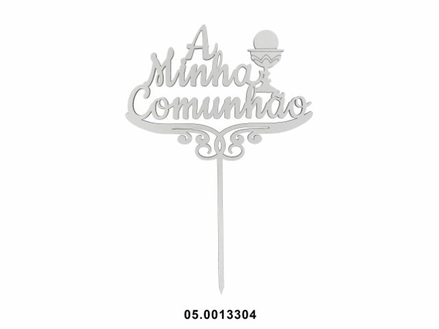 Ornement en MDF Ma Communion avec Calice 22c