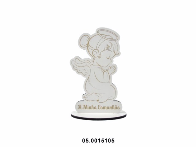 Base en MDF blanc Fille Ma Communion