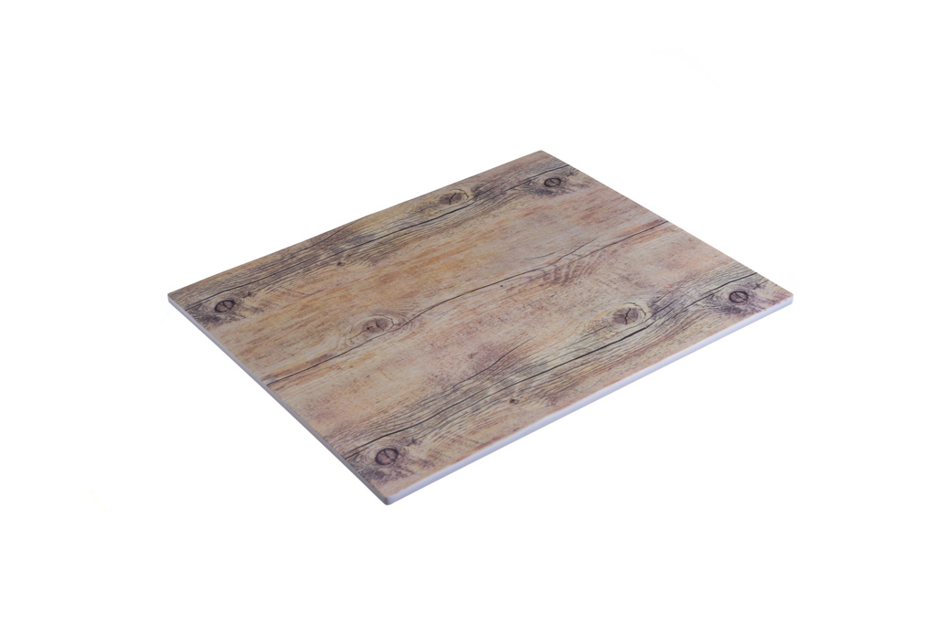 Assiette en mélamine Imita. GN1/2 Bois 32x26x.08cm
