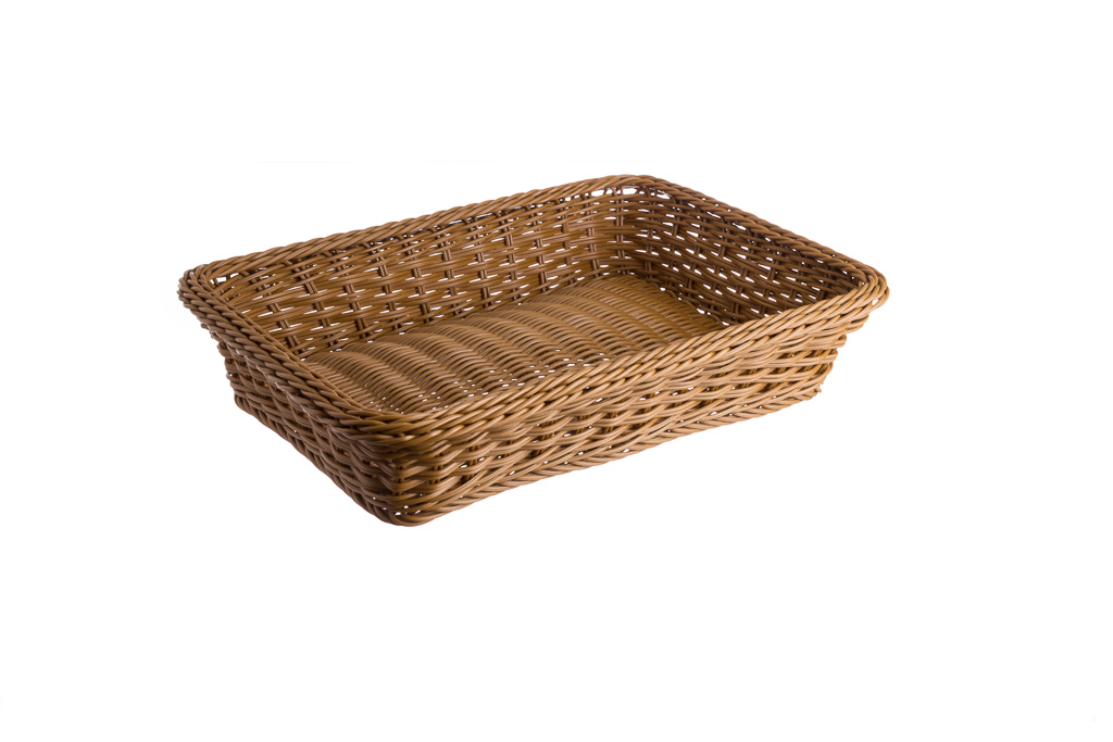 Panier en PP marron 40x30x8cm