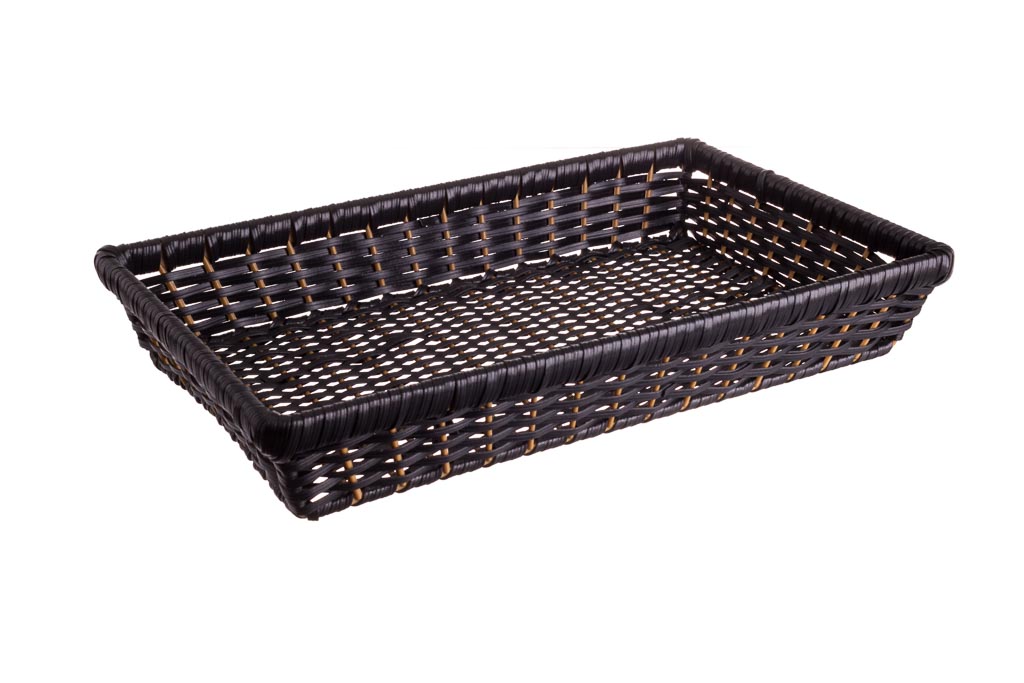 GN 1/1 PP Panier Noir 53x32.2x8.5cm