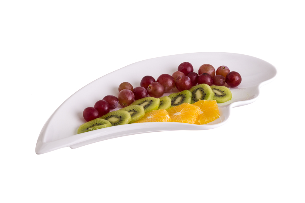 Assiette en tôle mélaminée 41,5x22,5x37cm