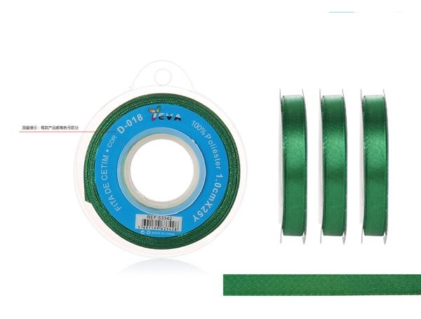 Ruban satiné vert sapin 25 m