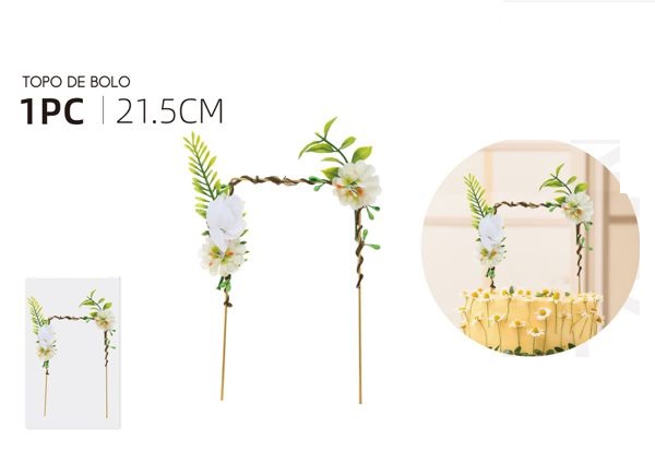 Ornement floral de 21,5 cm