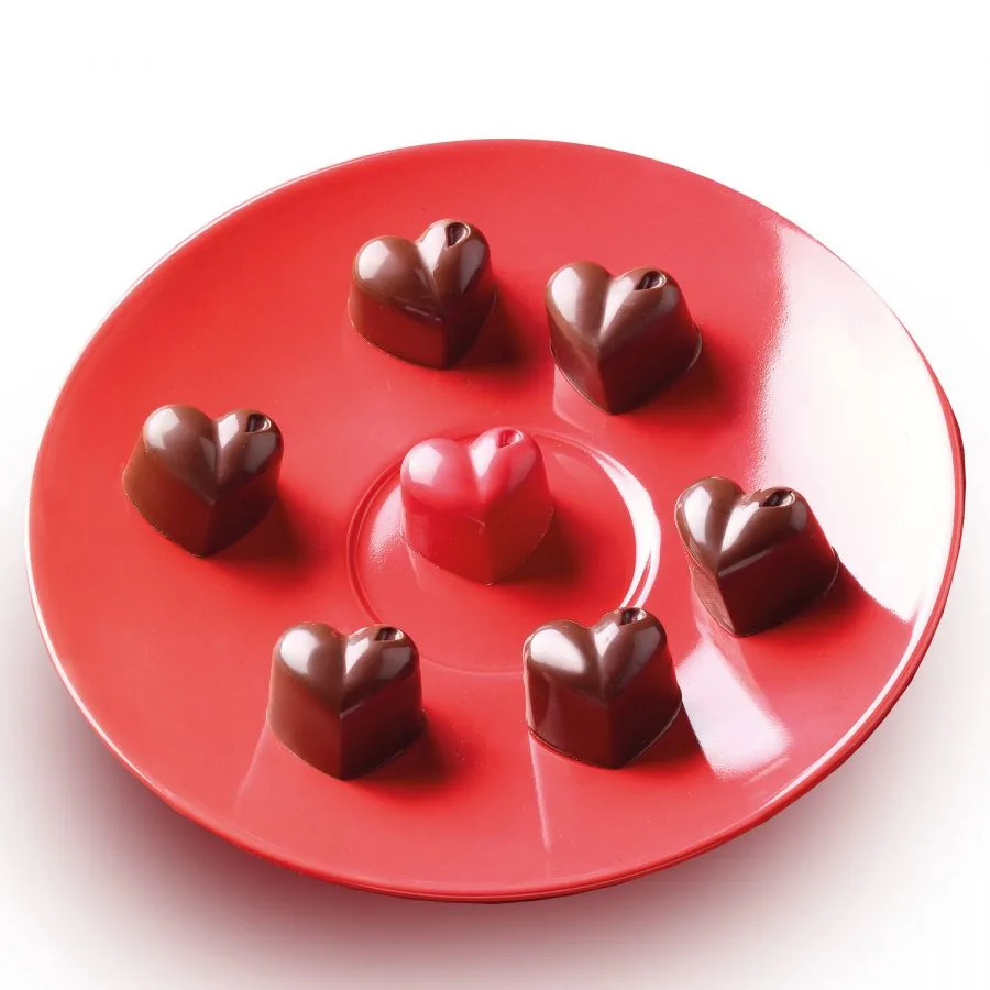 Moule en silicone en forme de cœur Monamour (15 cavités)