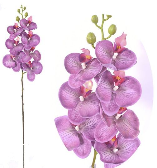 Orchidée Tige Lilas C/7 95cm