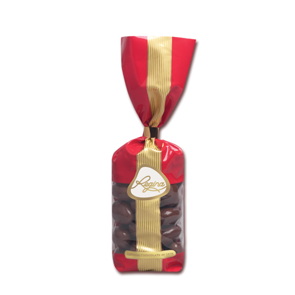 Sachet de chocolat au lait et amandes 180g