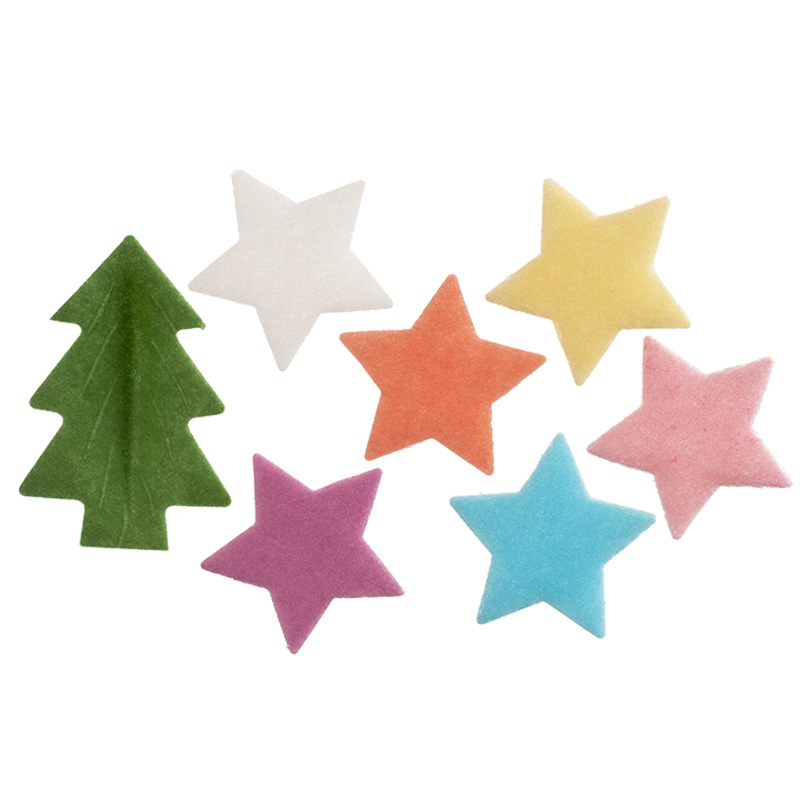 Etoiles et arbres sur plaquette 3.5cm sc.15