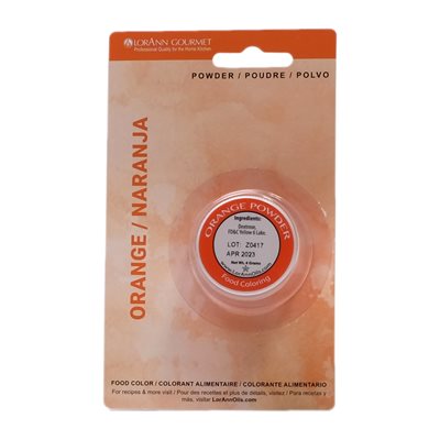 Colorant en poudre liposoluble à l’orange 4g