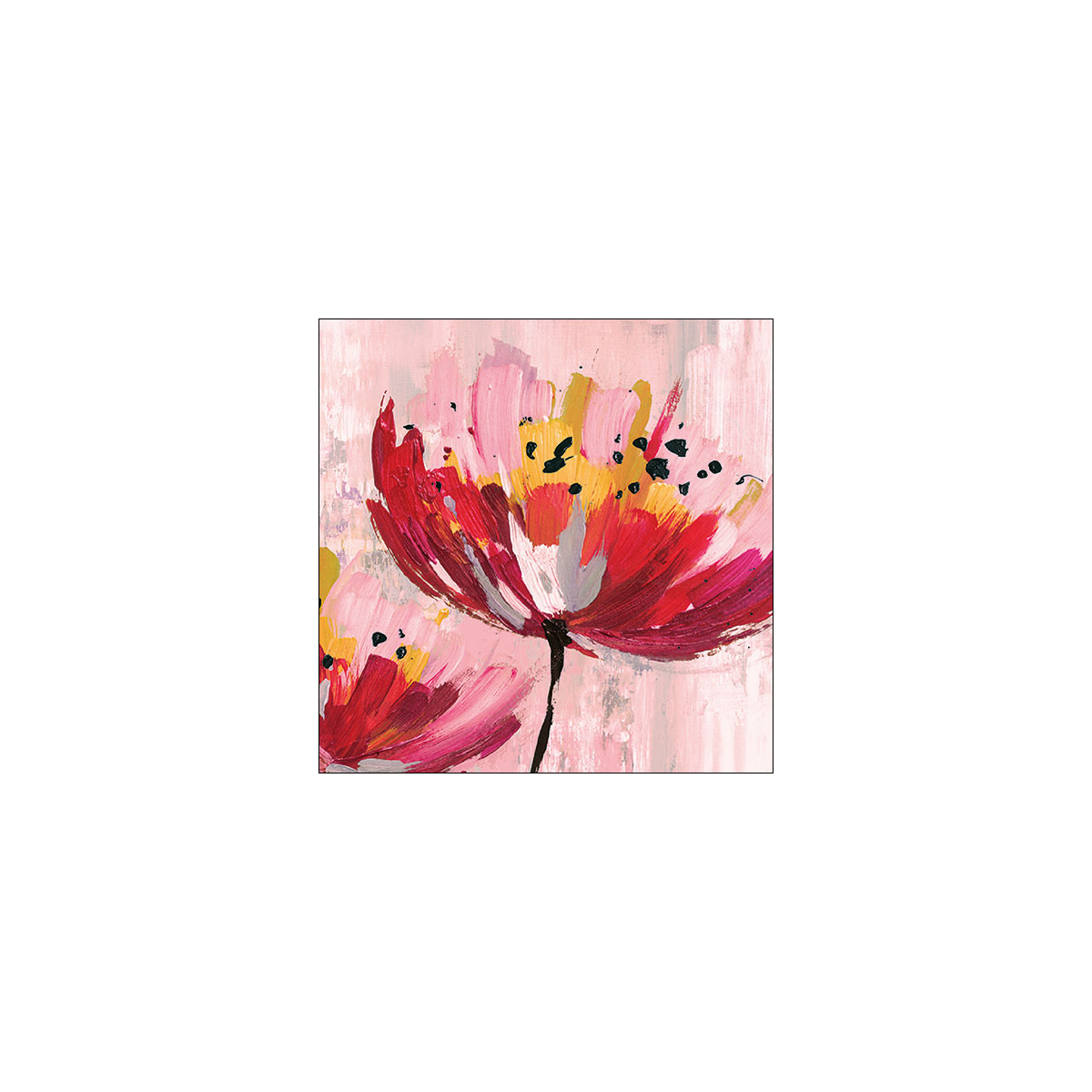 Serviette de table 33xx33cm art floral Emb.20