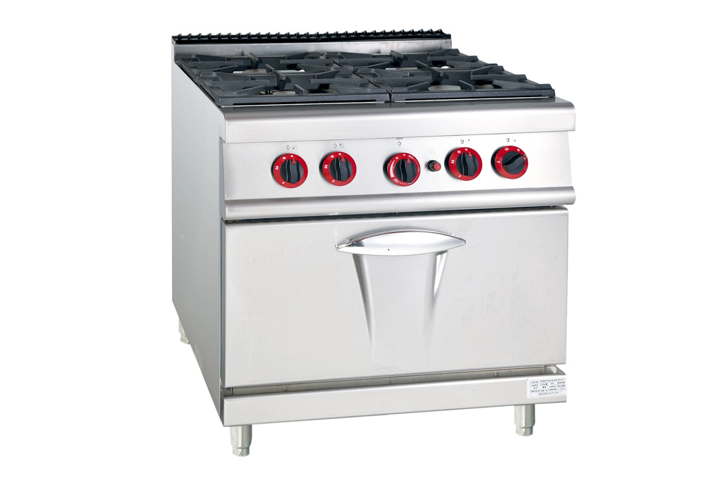 CUISINIÈRE 4 FEUX AVEC FOUR À GAZ SÉRIE 700 800x730x940MM