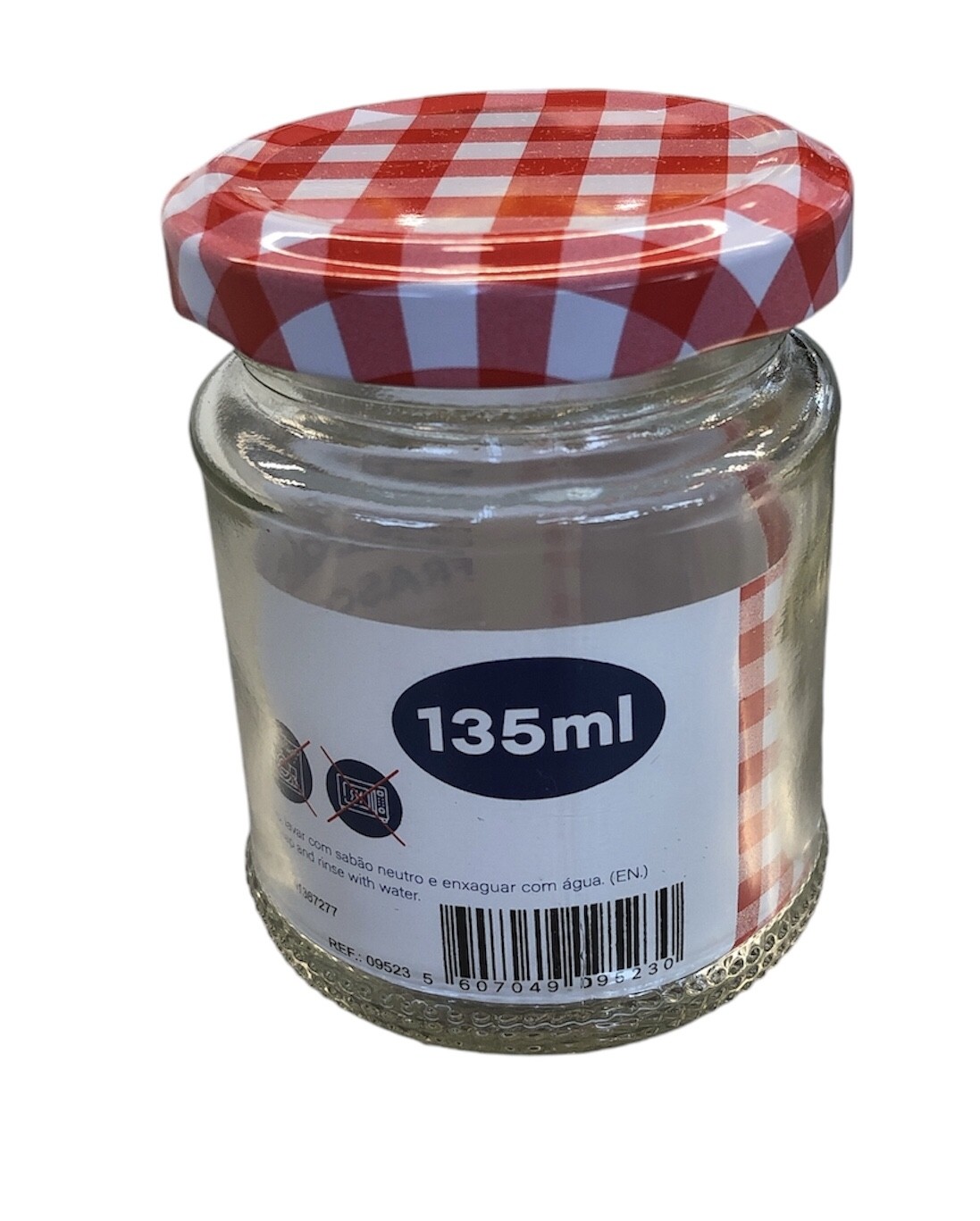 Pot en verre polyvalent avec couvercle 80x60 mm