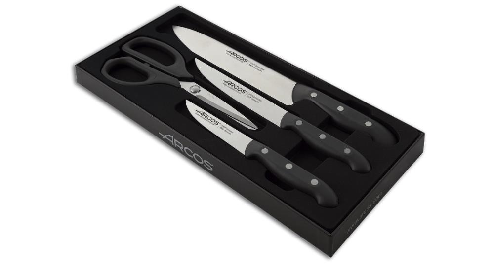 Set de cuisine 3 couteaux de maître + 1 ciseaux