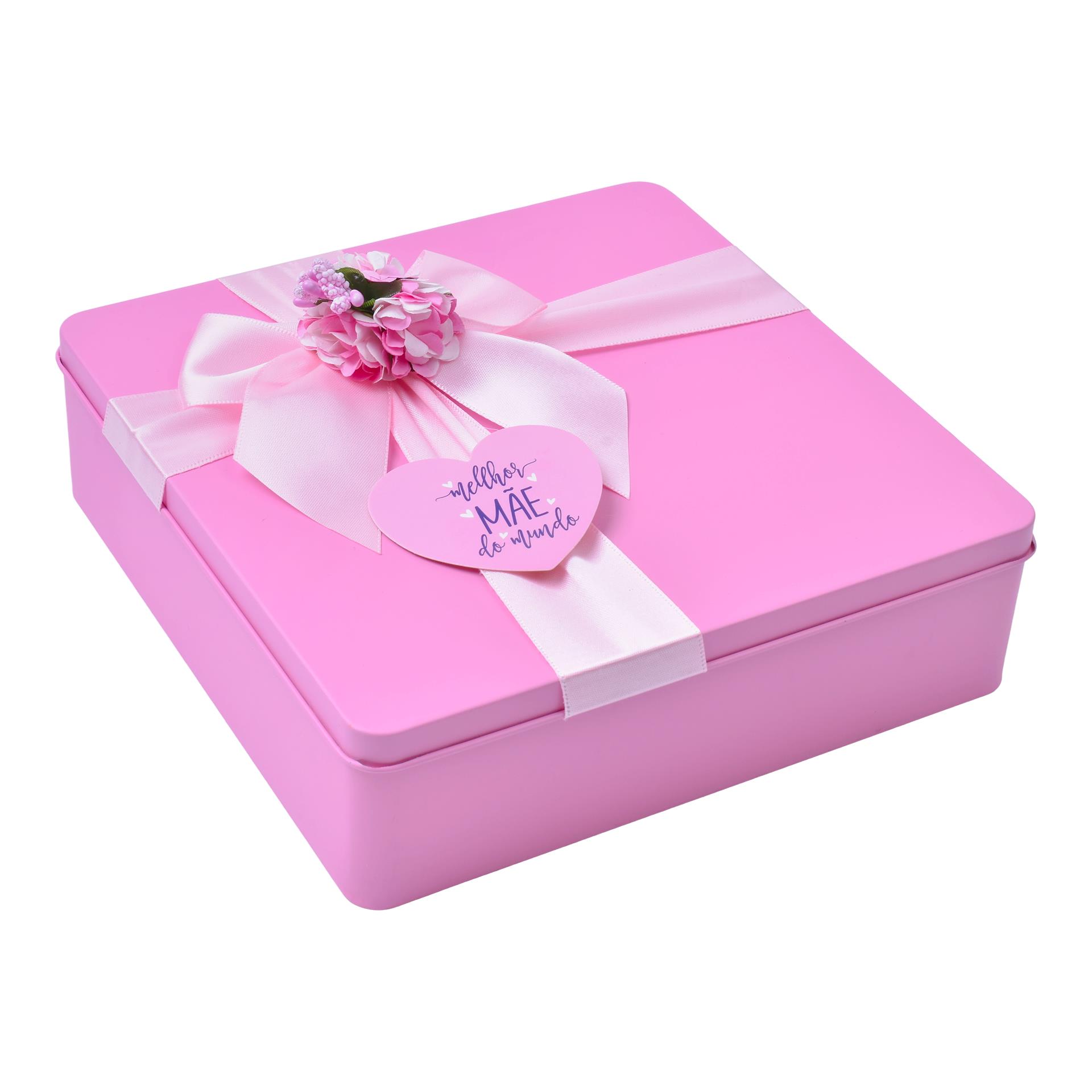Boîte décorée pour la fête des mères 20x20x5cm