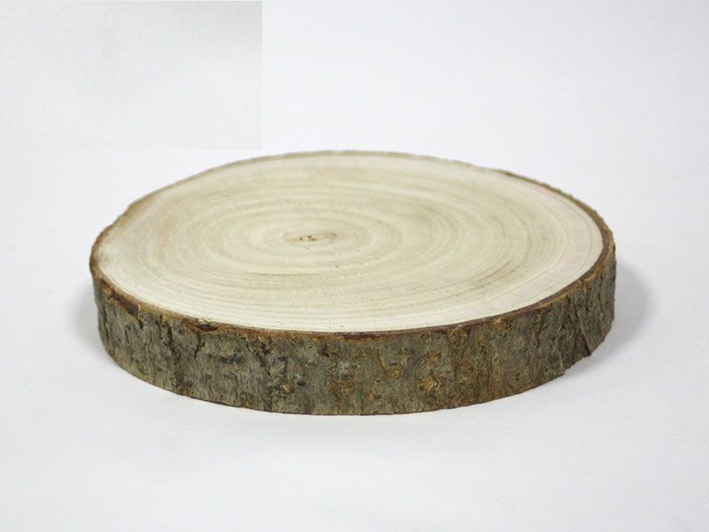Socle : en bois 27x2.8cm