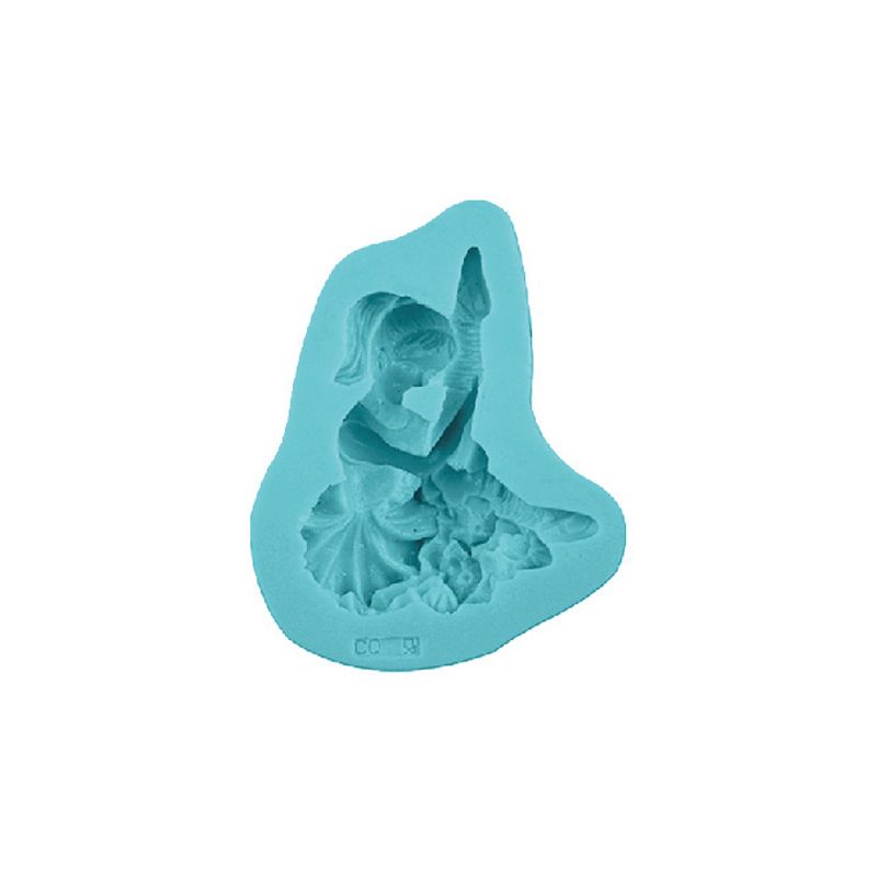 Moule en silicone pour danseuse assise 95x75x25mm