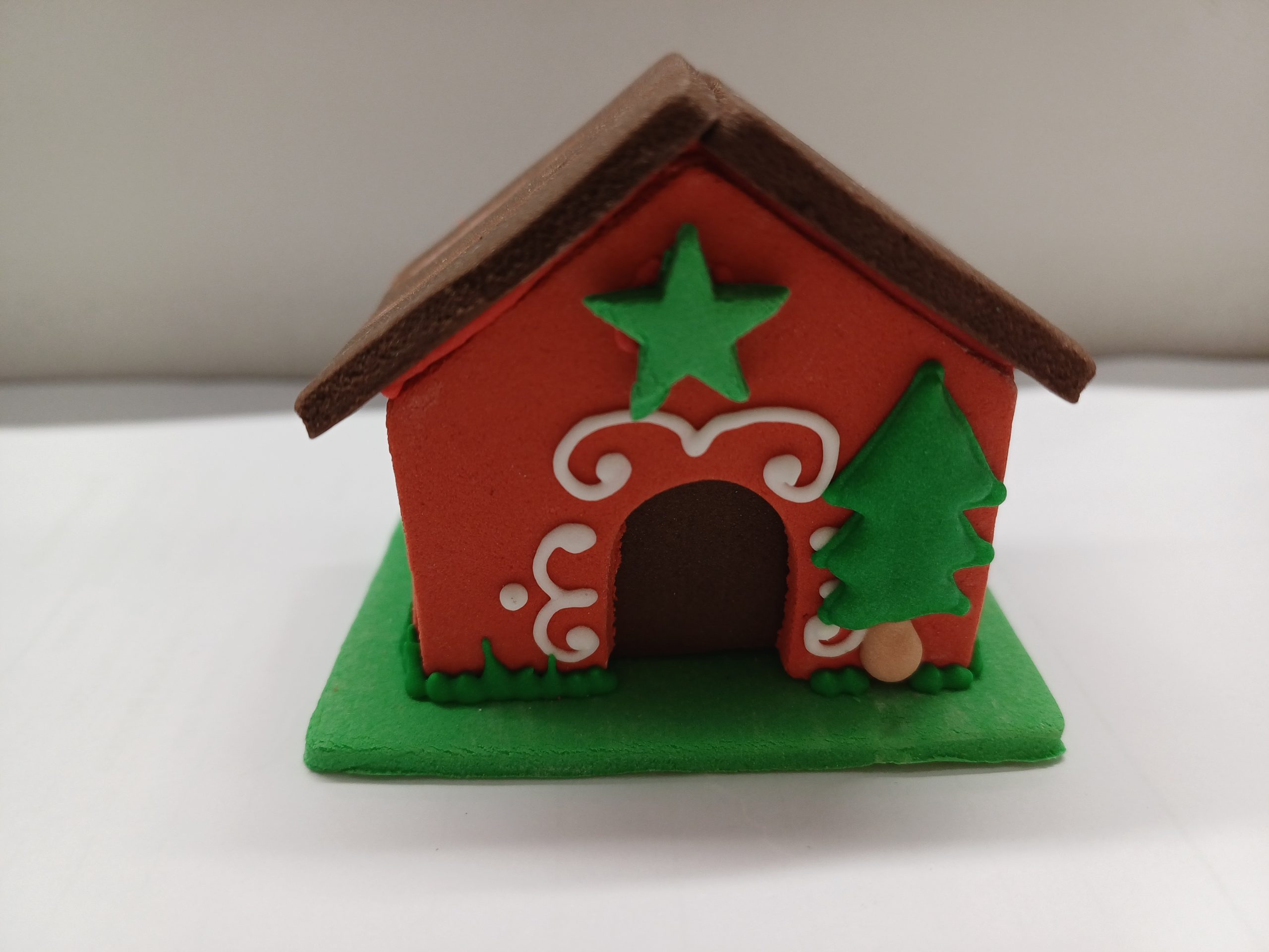 Tuile de maison de Noël 5x5x5x5cm