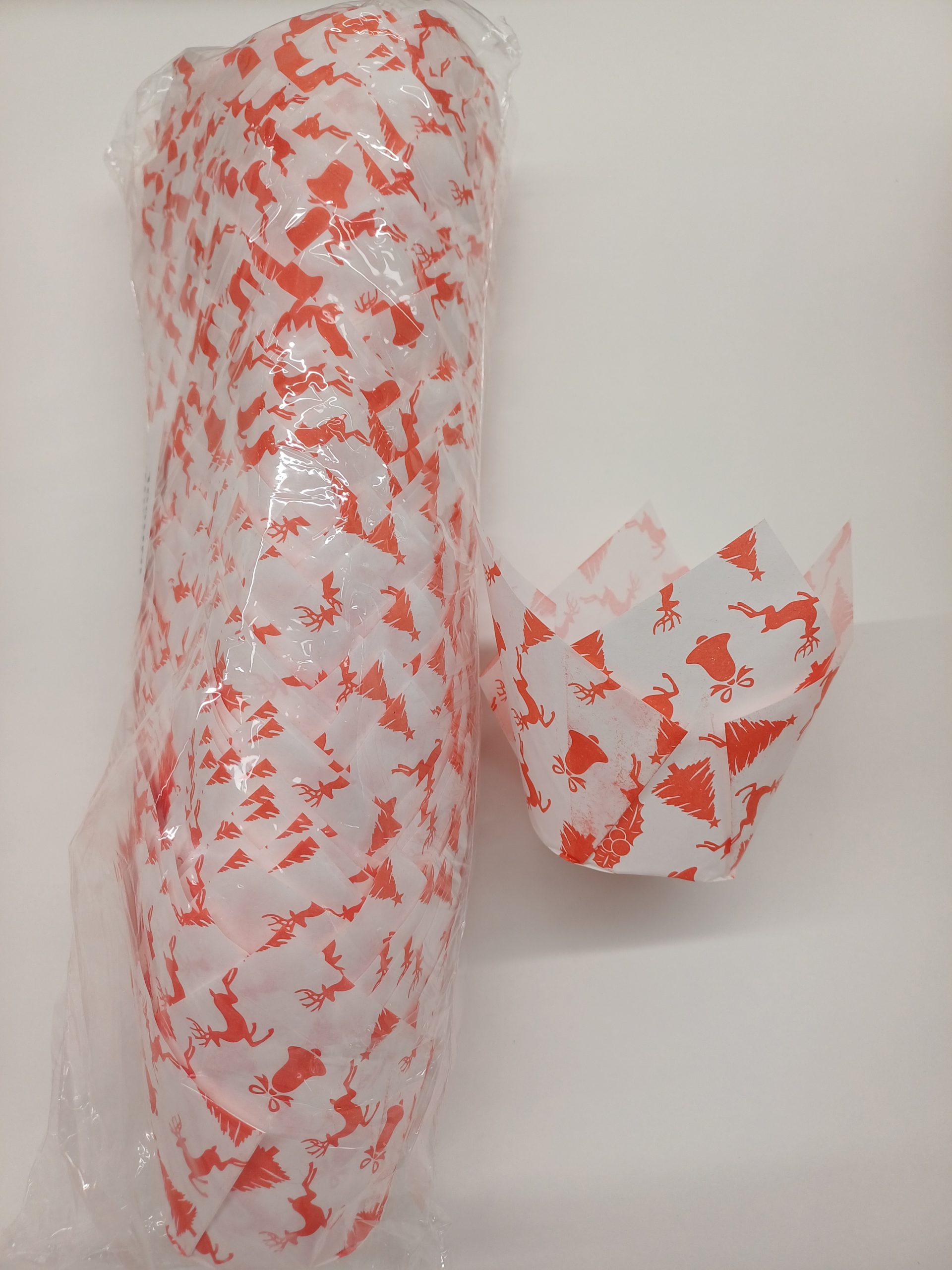 Lot de 100 tulipes de Noël en papier