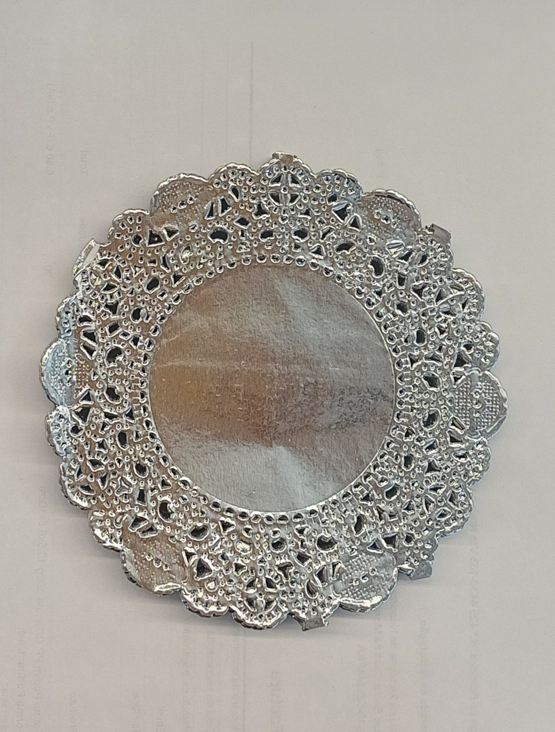 Naperon Emb.100 Rond Argent