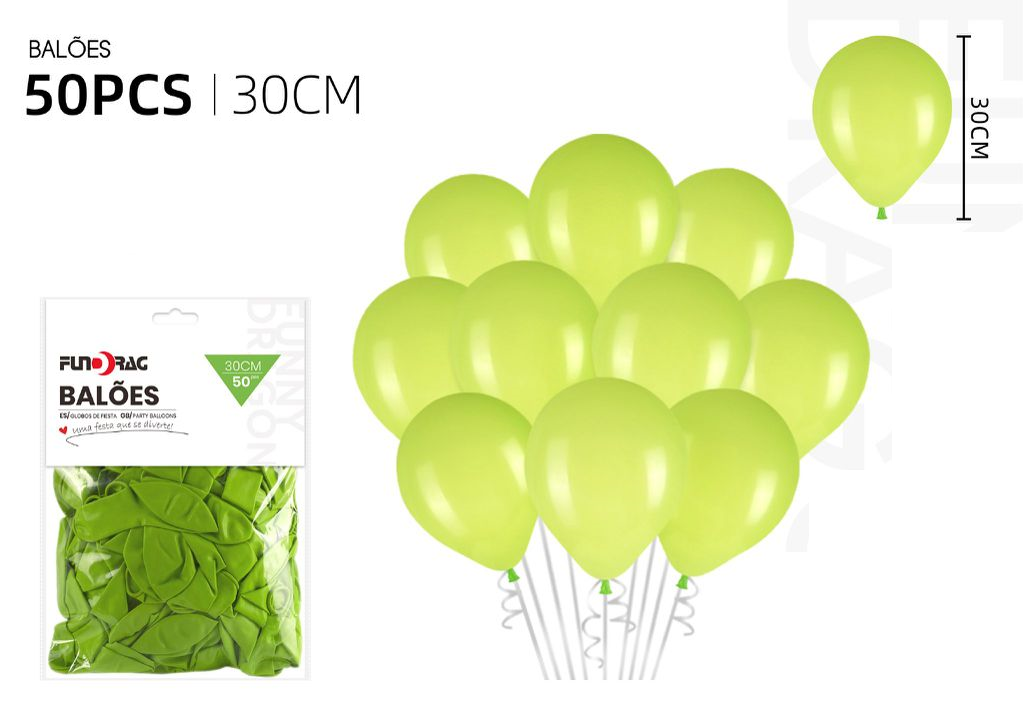 Ballons verts 30cm Sc.50