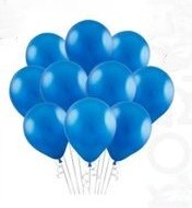 Ballons bleus 30cm sc.50