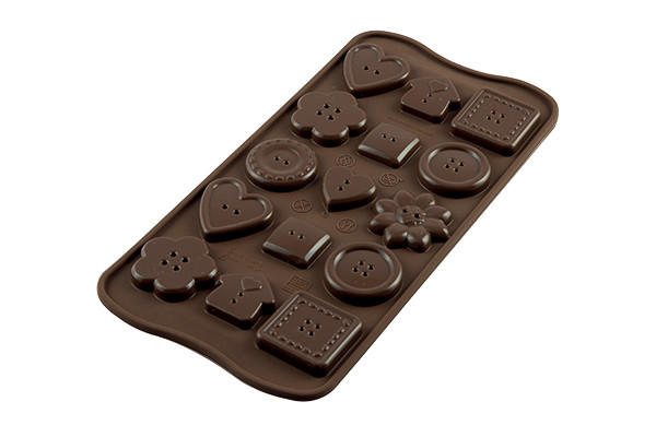 Boutons de moule en silicone 15 cavités