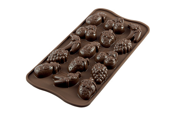 Moule en silicone Choco Fruits