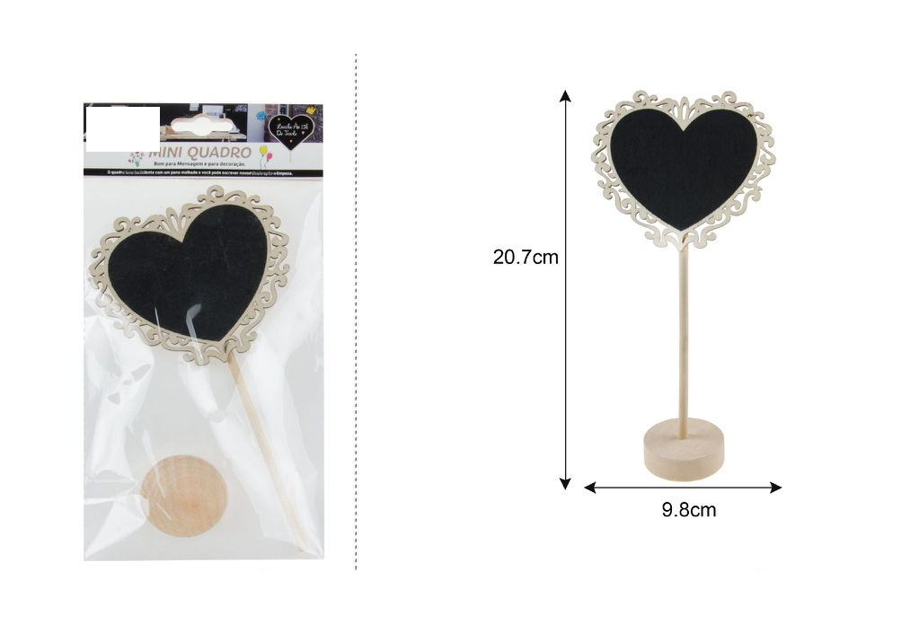 Cadre mini cœur 10 cm