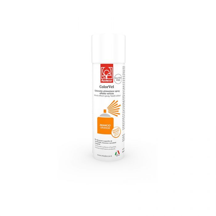 Modecor Colorant en spray effet velours orange 250ml