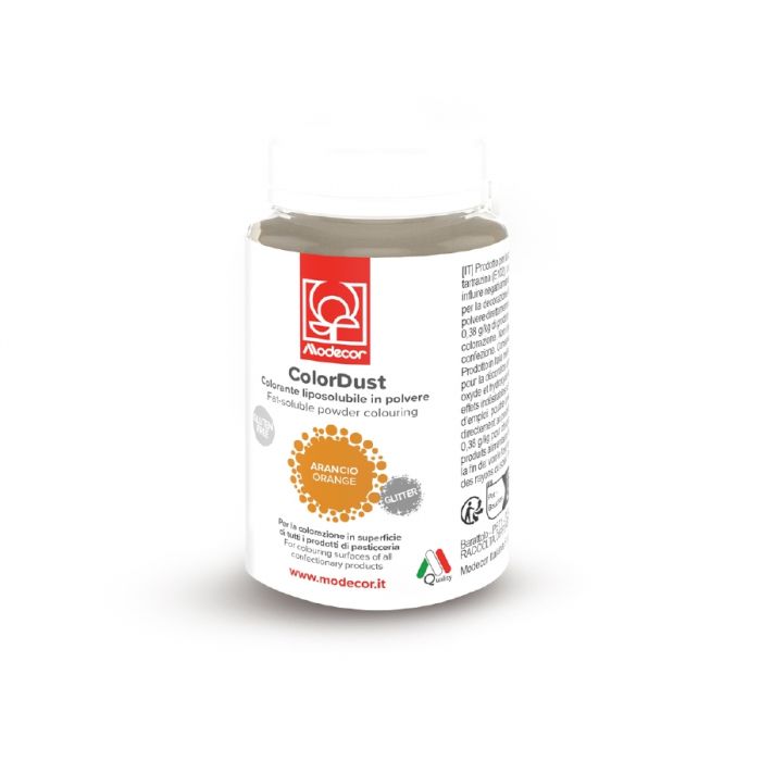 Colorant en poudre liposoluble jaune avec paillettes 25 g