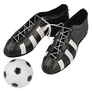 Chaussures de football de 10 cm avec ballon