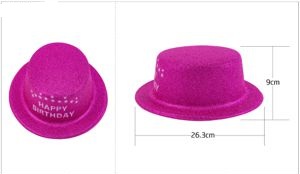 Chapeau de fête rose