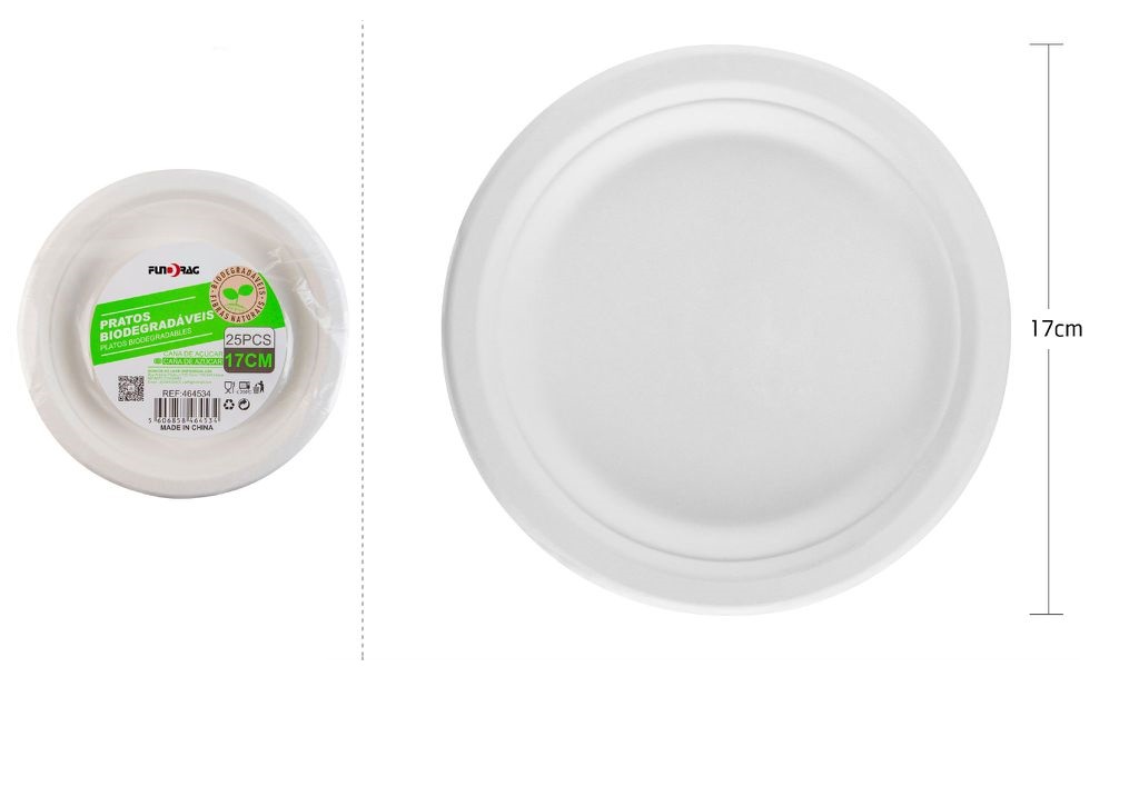 Assiette Bio 17cm Emb.25