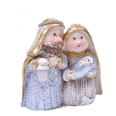 Crèche de Noël 6x2.5x6cm