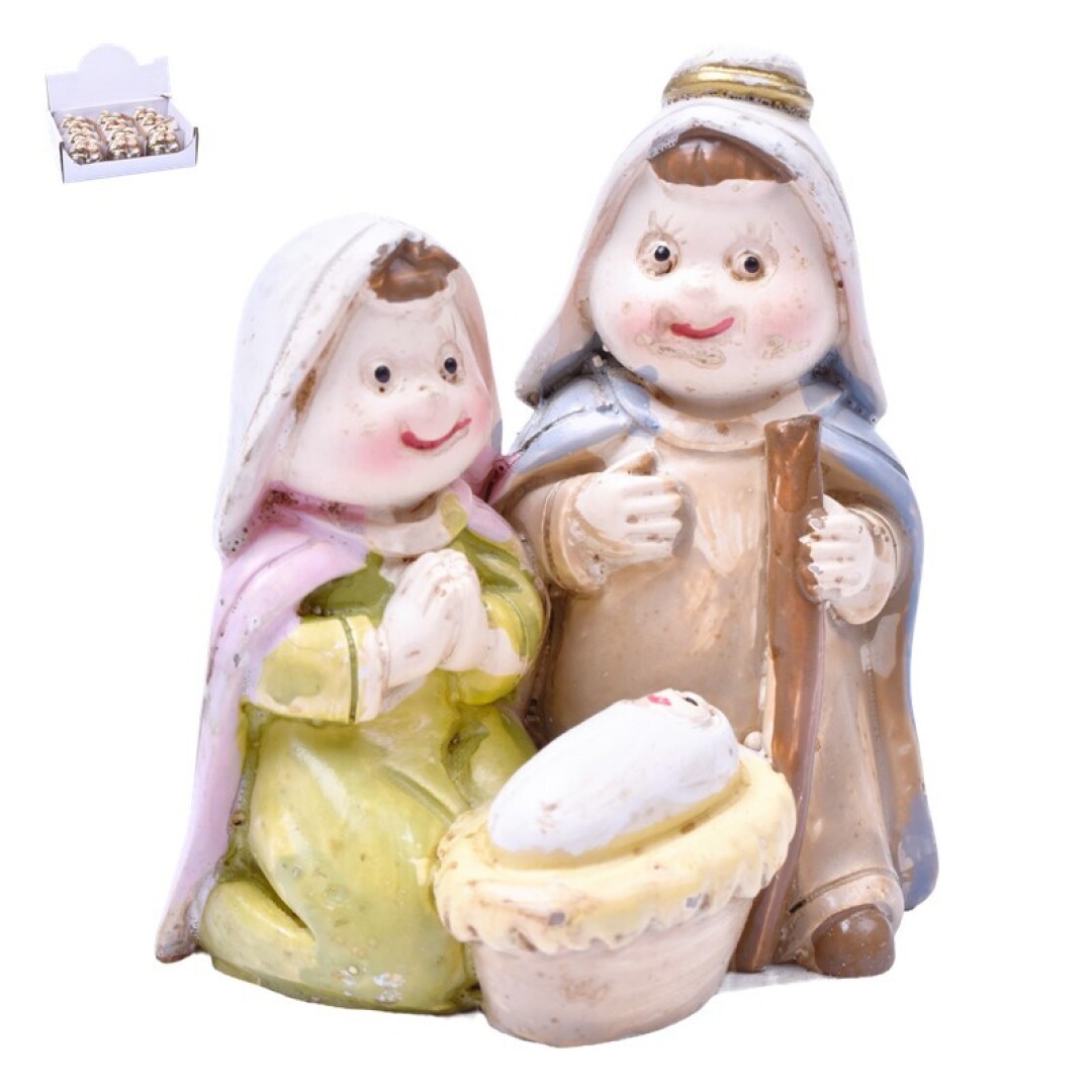 Crèche de Noël 6x2.8x6cm
