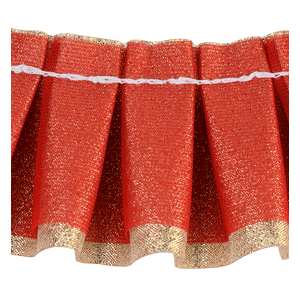 Tulle rouge et or mt