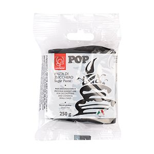 Pâte à sucre pop noire 250 g