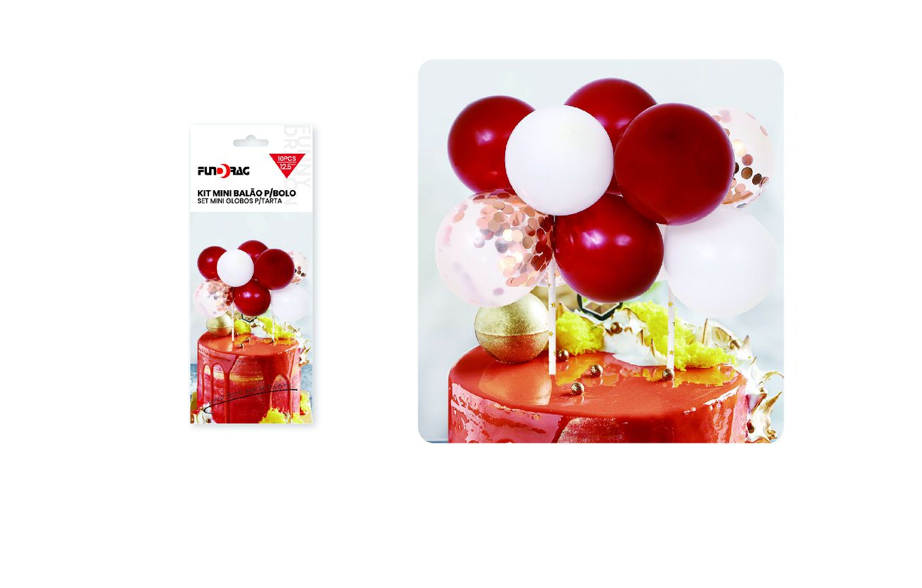 Mini Kit Ballon 12.5cm 10 pcs.