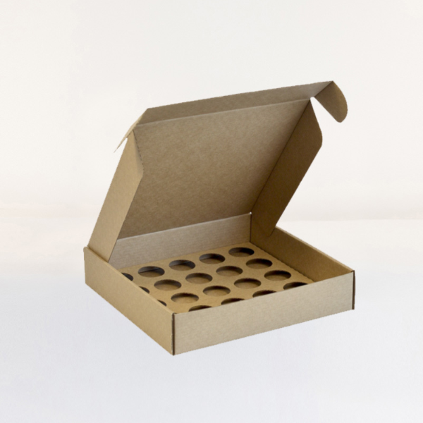 Boîte pour 25 brigadeiros kraft