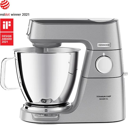 Mélangeur argenté avec échelle en titane KVL85.124SI 7 litres 1200w