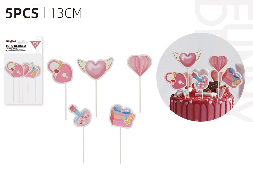 Ornement de la Saint-Valentin (5 pièces, 13 cm)