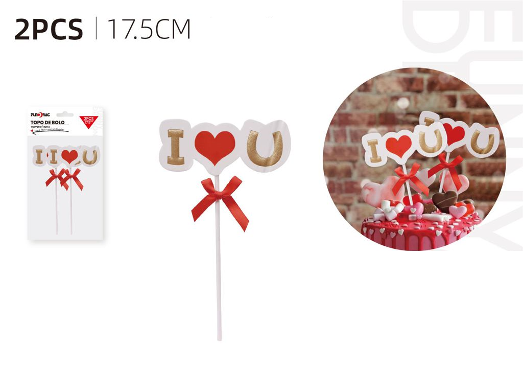 Cake Topper YOU (2 pièces, 17,5 cm)